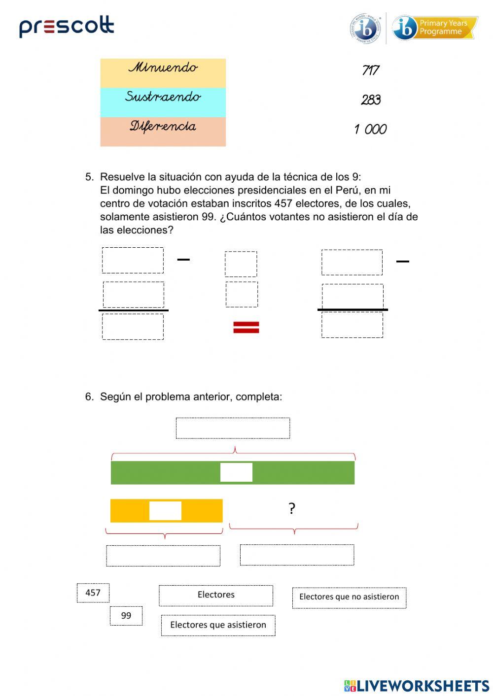 Adición y sustracción