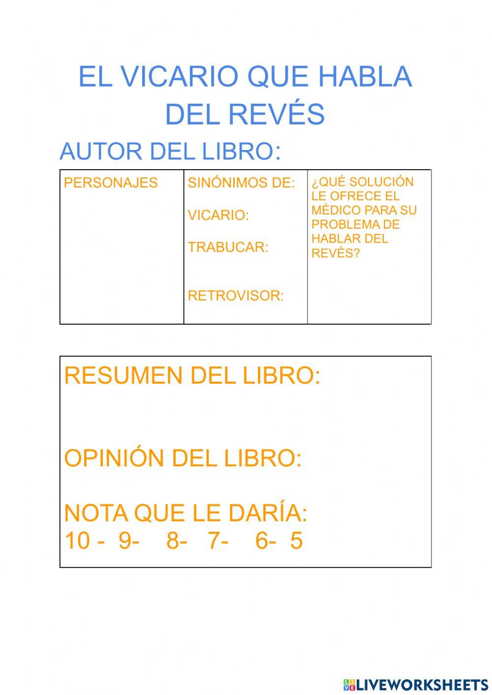 El Vicario que hablaba del revés