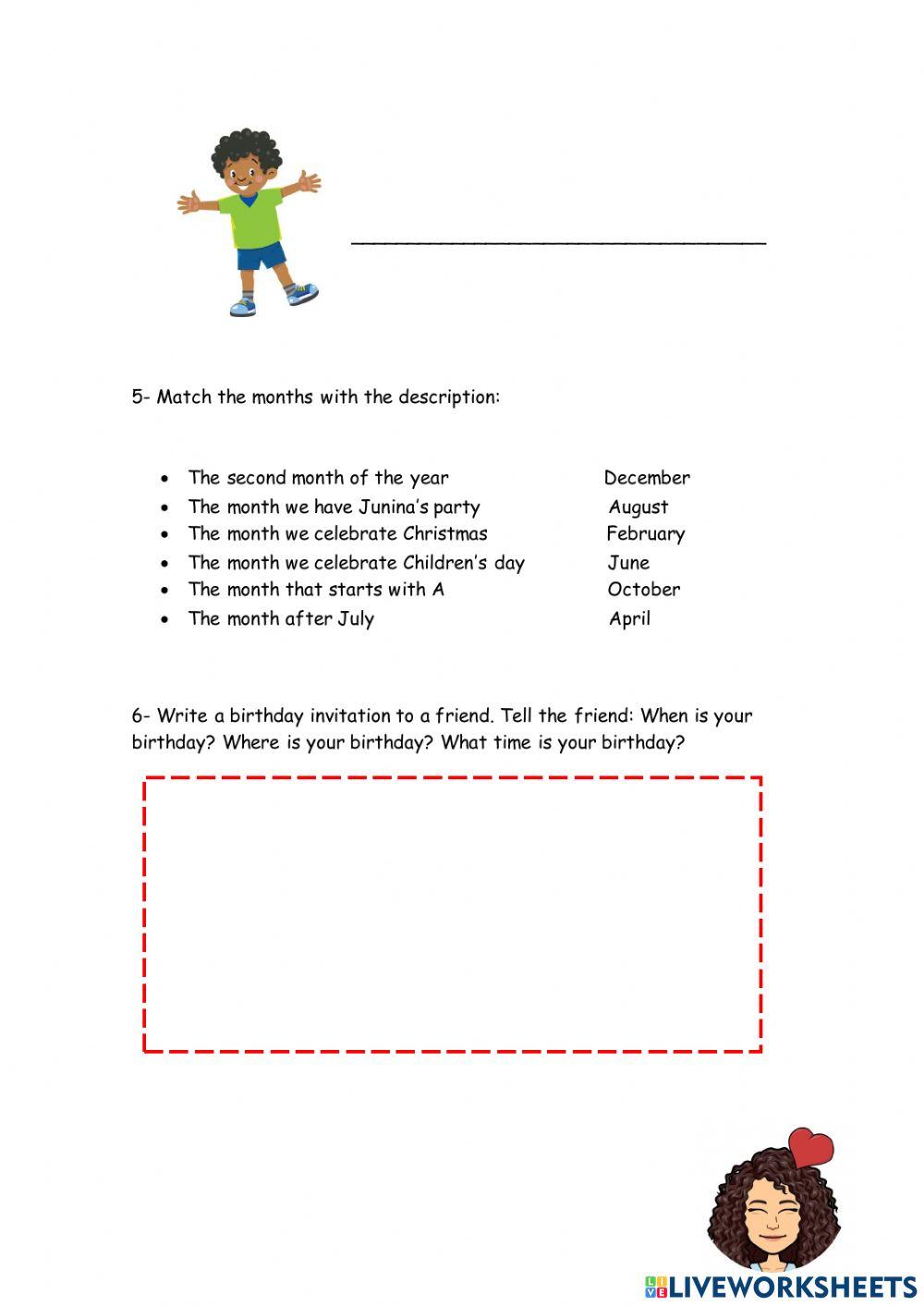 Reading and writing exam