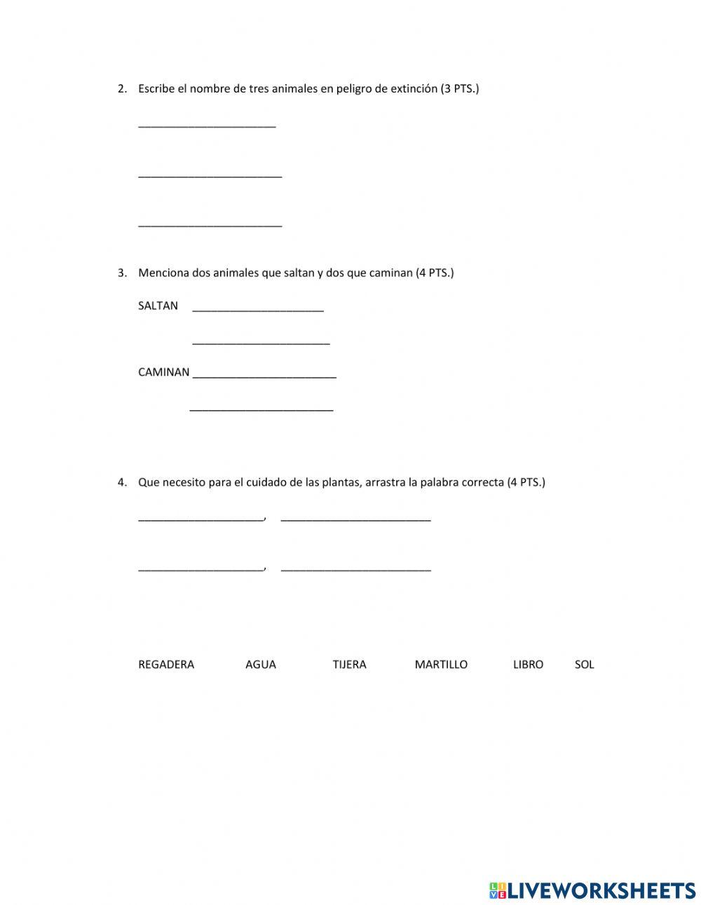 Los animales se desplazan