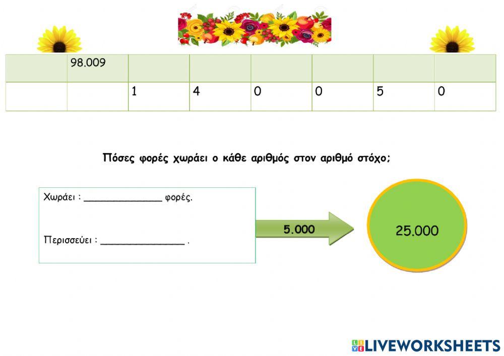 Μαθηματικά - 6η επανάληψη - Δ τάξη