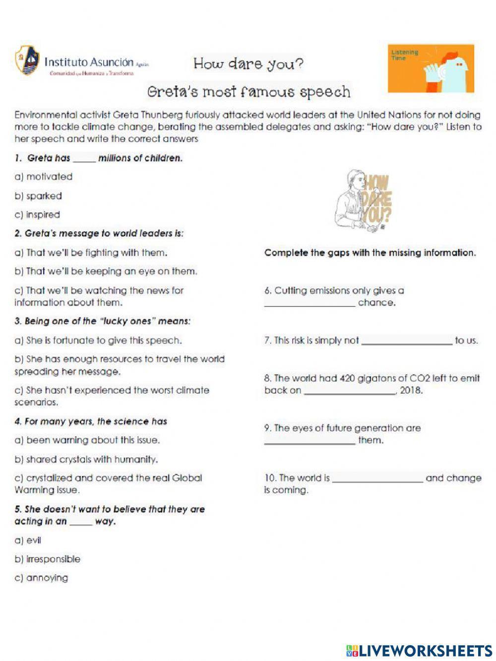 Greta Thunberg's Speech