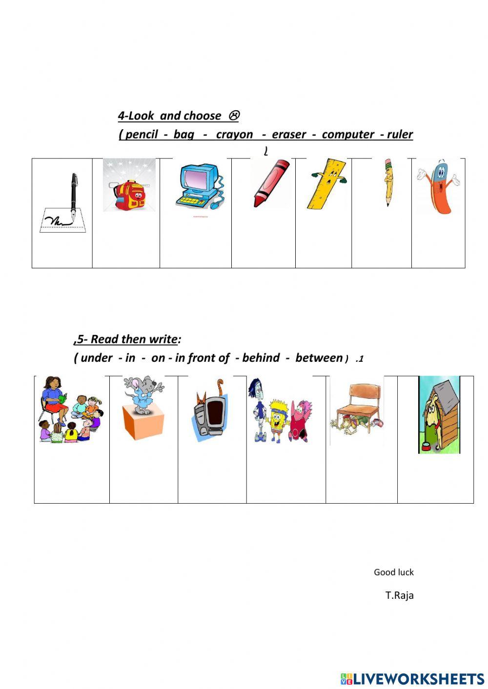 Work sheet online exercise for 2 | Live Worksheets