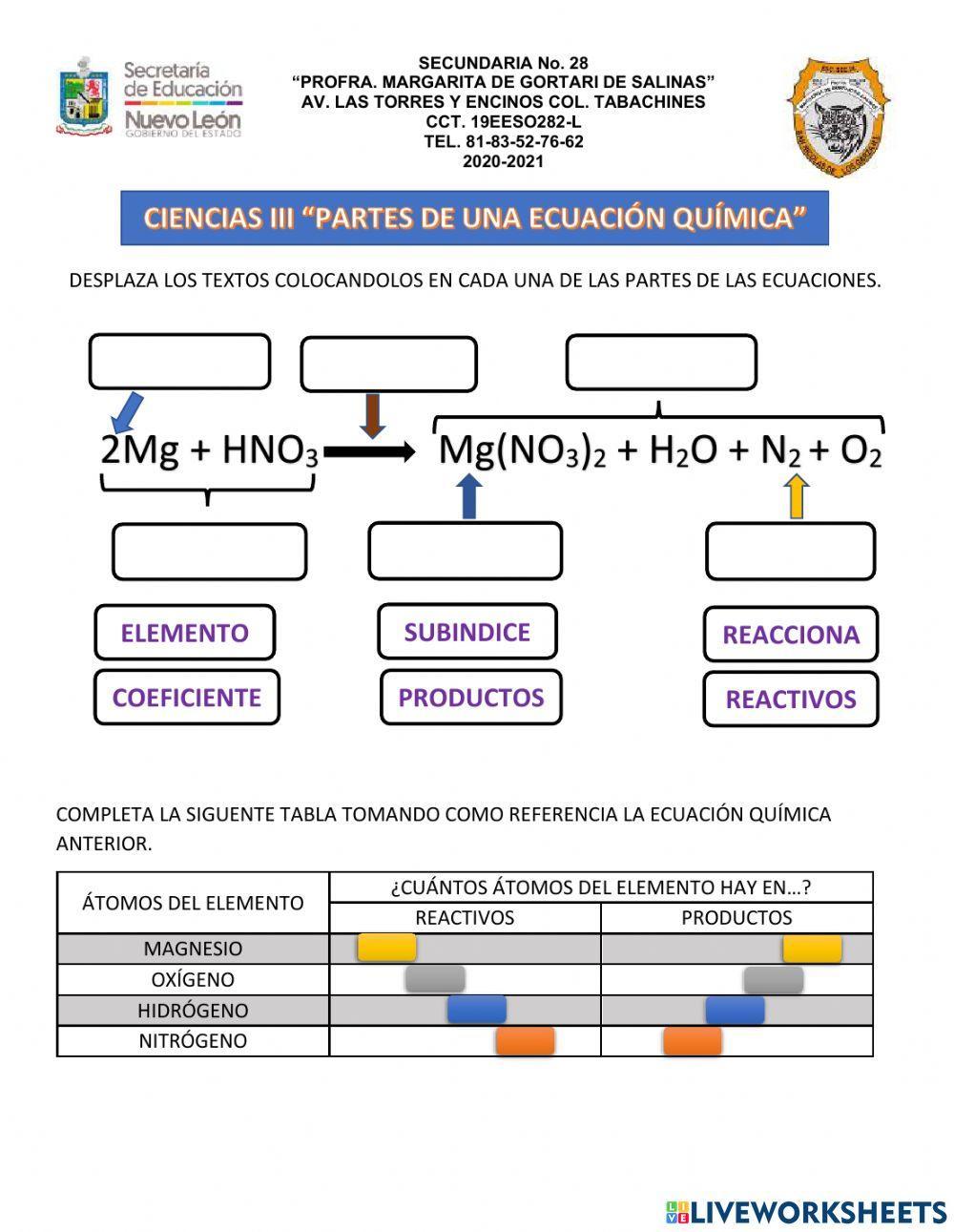 BALANCEO DE ECUACIONES