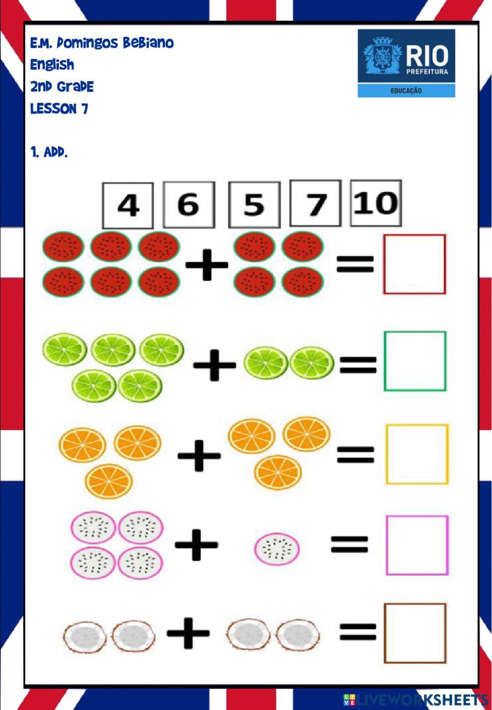 2nd grade - Lesson 7 - E.M. Domingos Bebiano