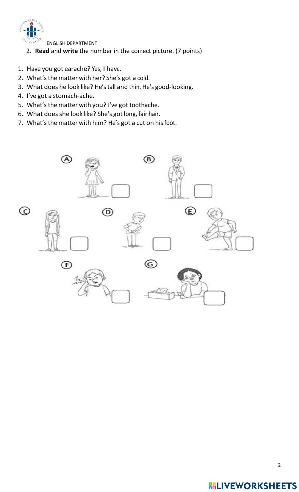 4th grade - Unit 1 test