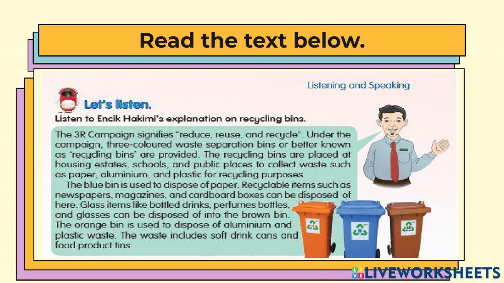 Go Green (Listening)