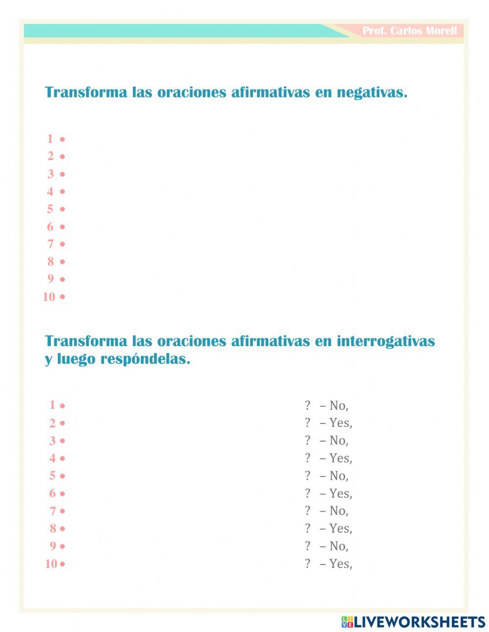 Examen There is - There are