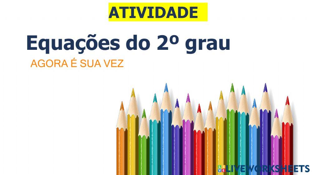 Resoluçao de equação do 2º grau completa
