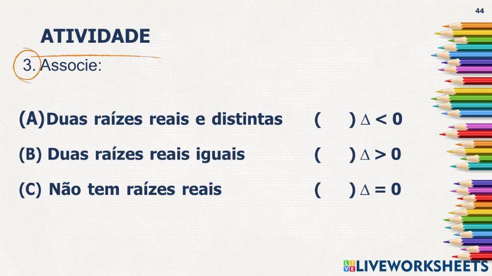 Resoluçao de equação do 2º grau completa