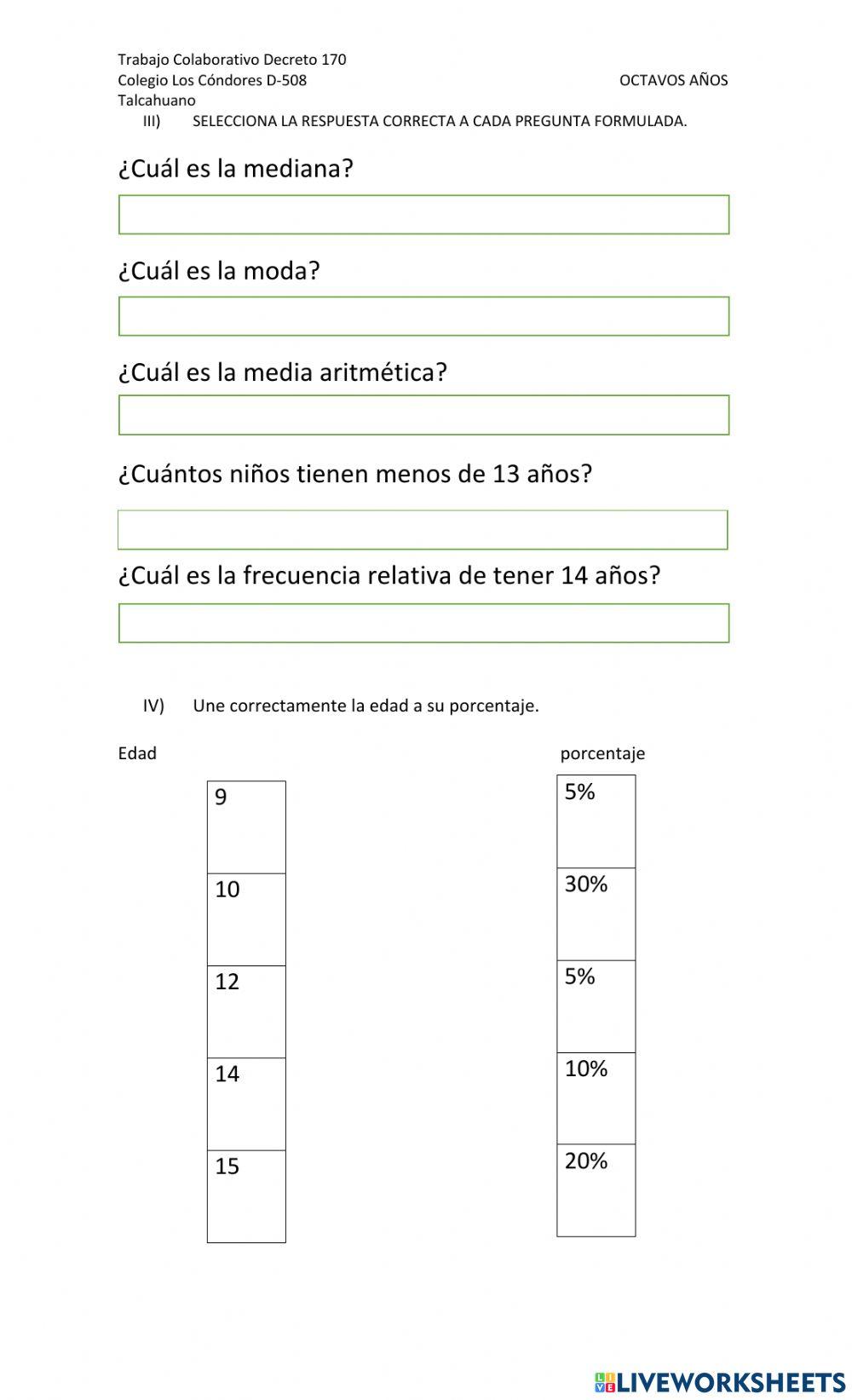 Tabla de frecuencia