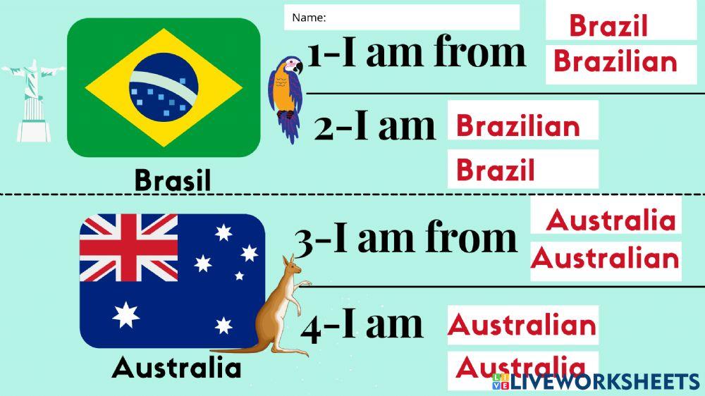 Countries and nationalities