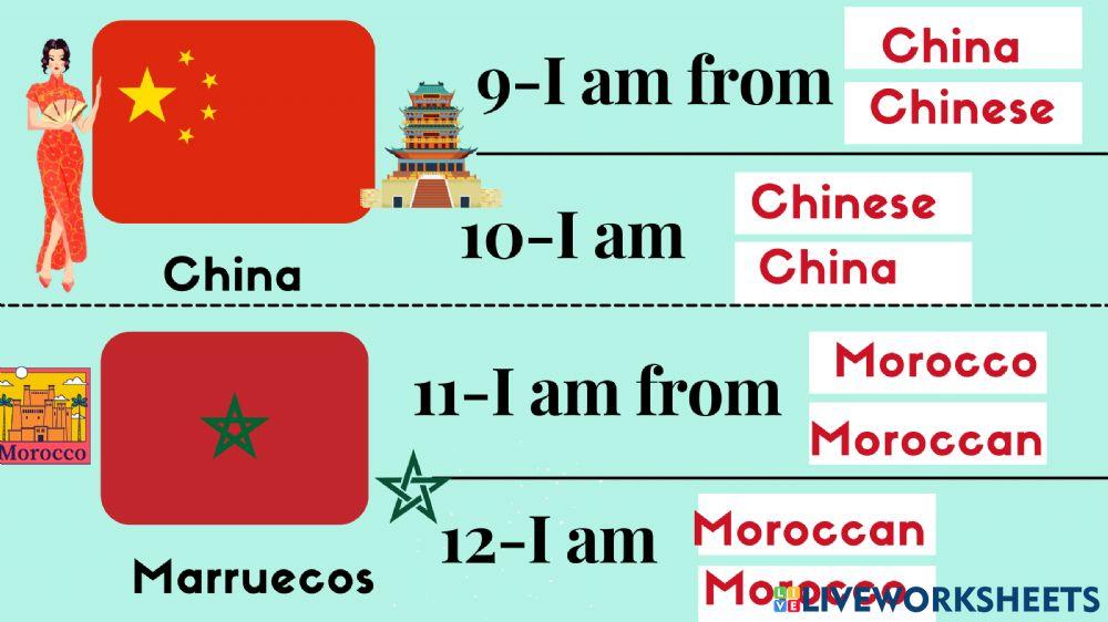 Countries and nationalities