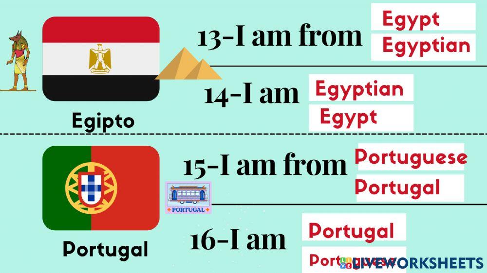 Countries and nationalities