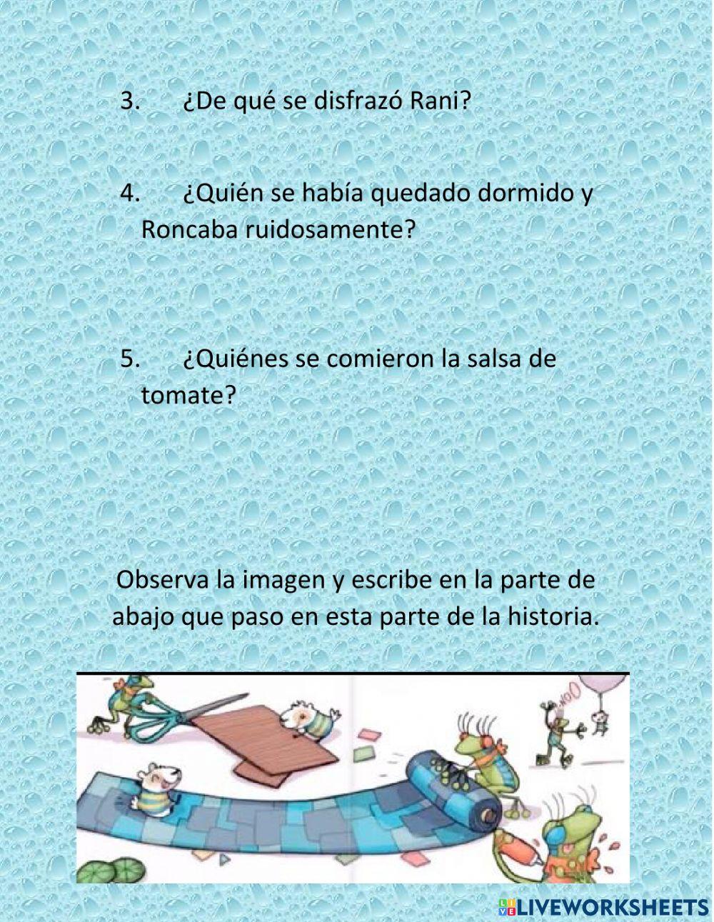 Comprobaciòn de lectura Rani