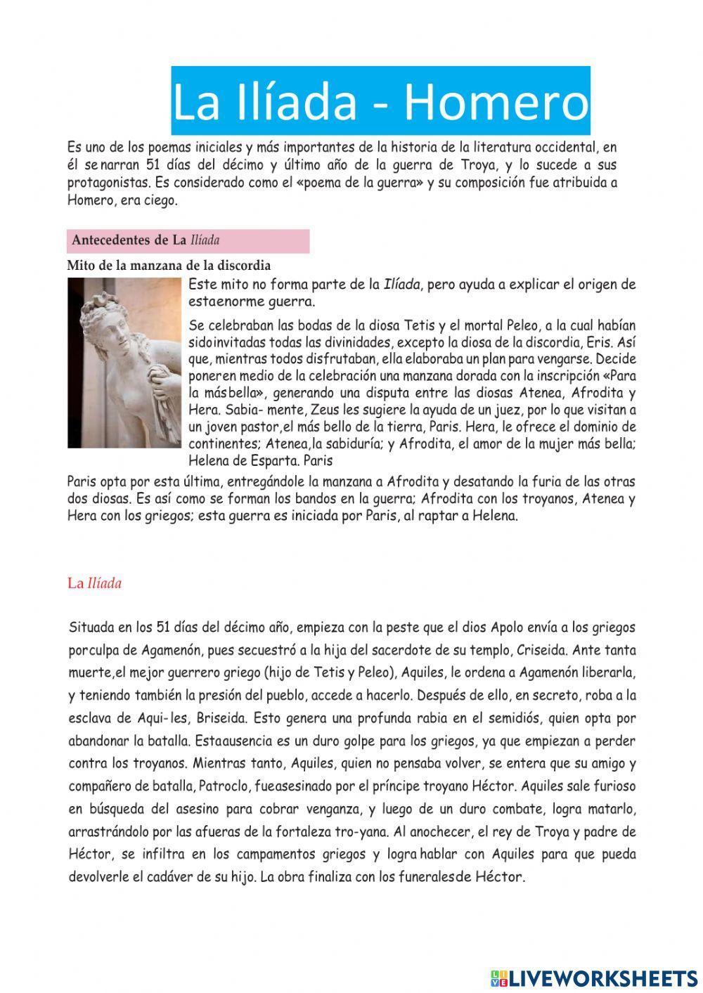 La iliada - homero