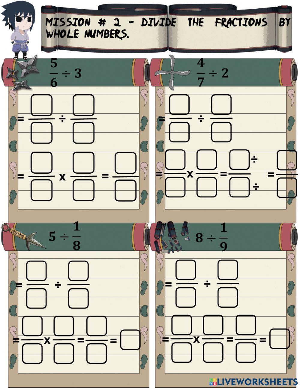 Multiplying and Dividing Fractions