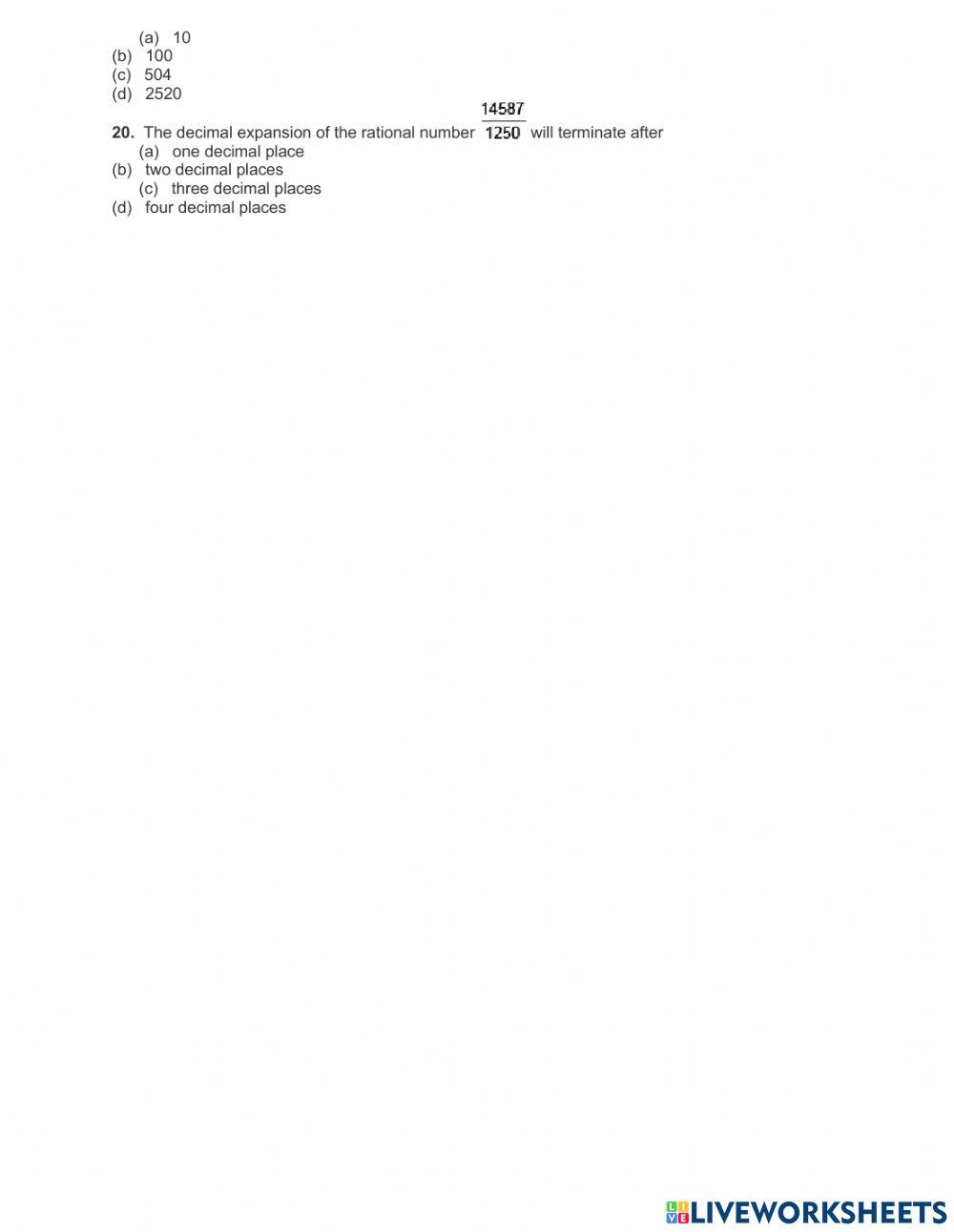 Maths class-10 chapter 1 REAL NUMBERS