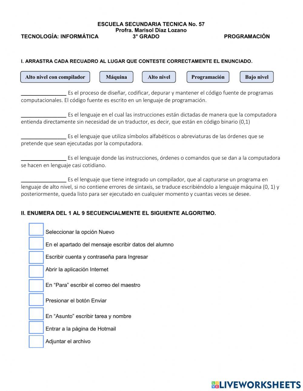 Conceptos básicos de Programación