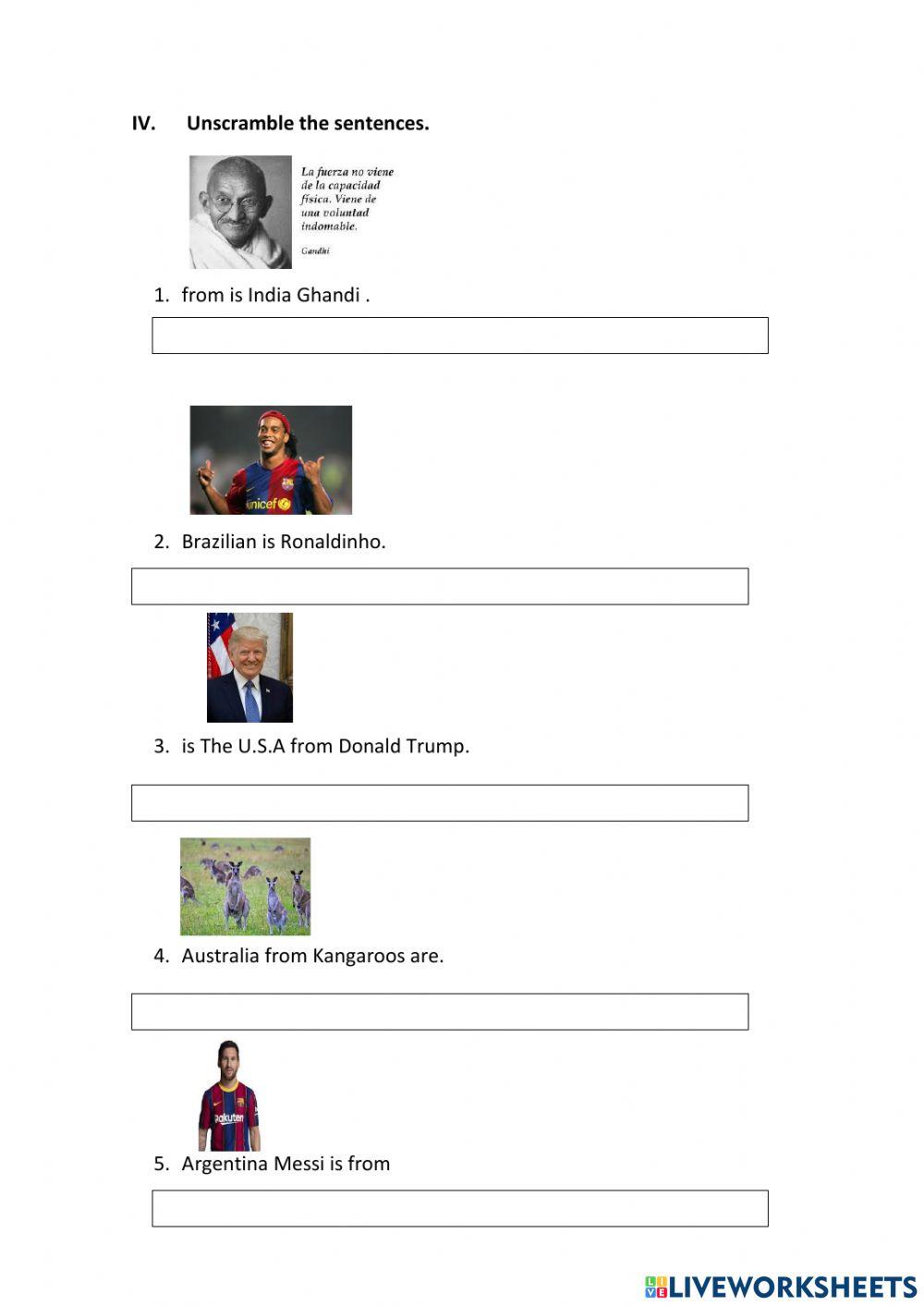 Countries and nationalities 3