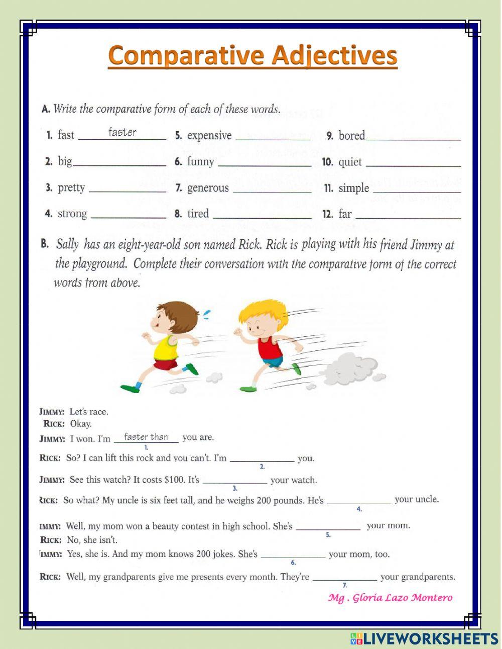 Comparative adjectives
