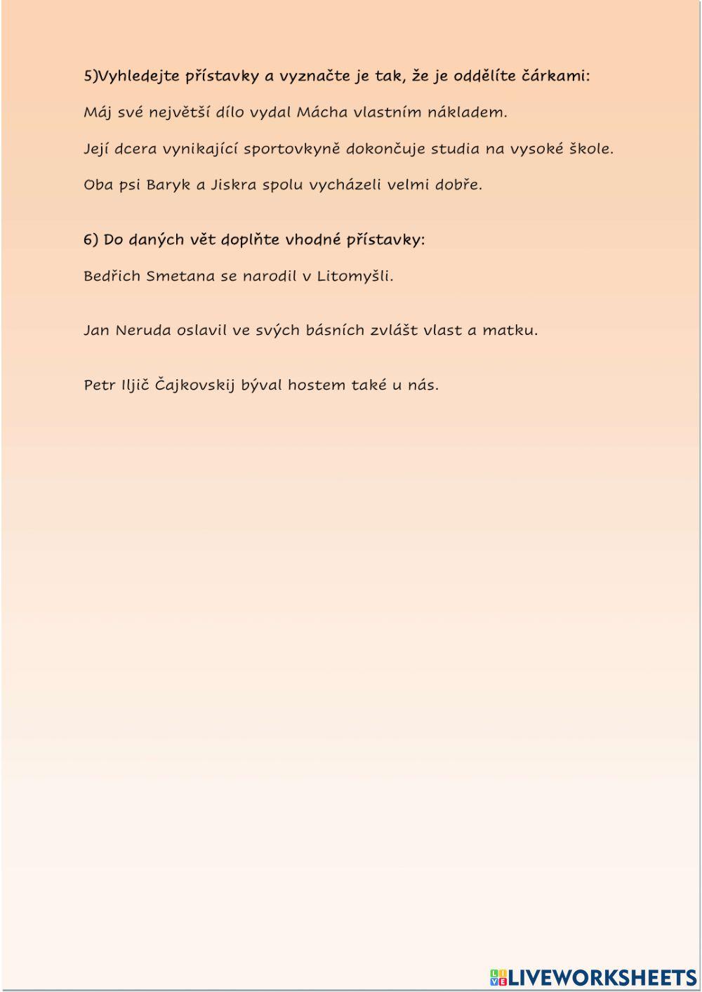 Přívlastek, přístavek