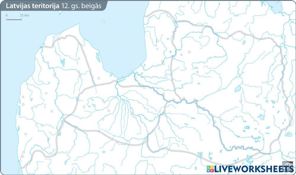 Latvijas teritorija 12.gs. beigās