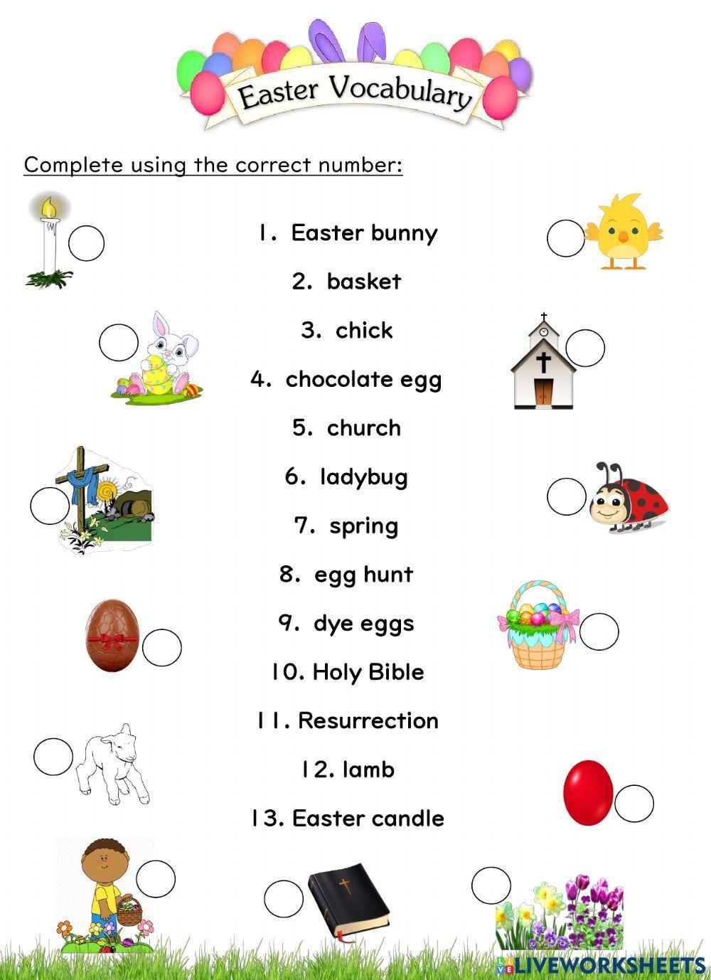 Easter Vocabulary