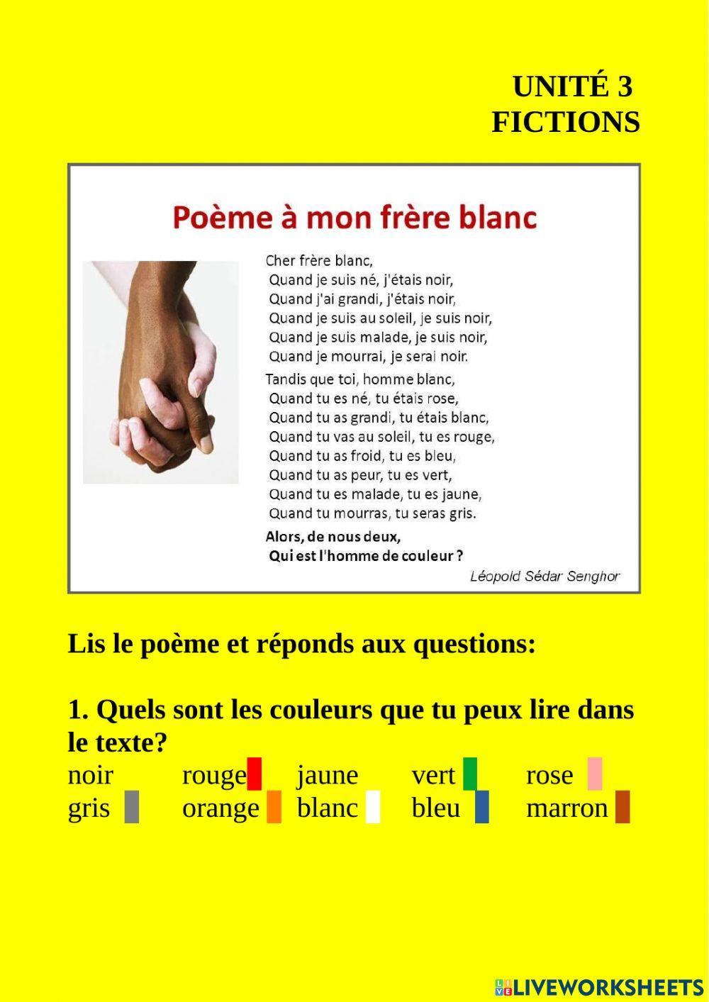 915914 Poème à mon frère blanc M Arias