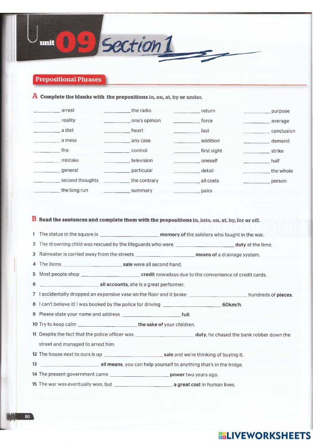 Use of English B2 - Unit 9