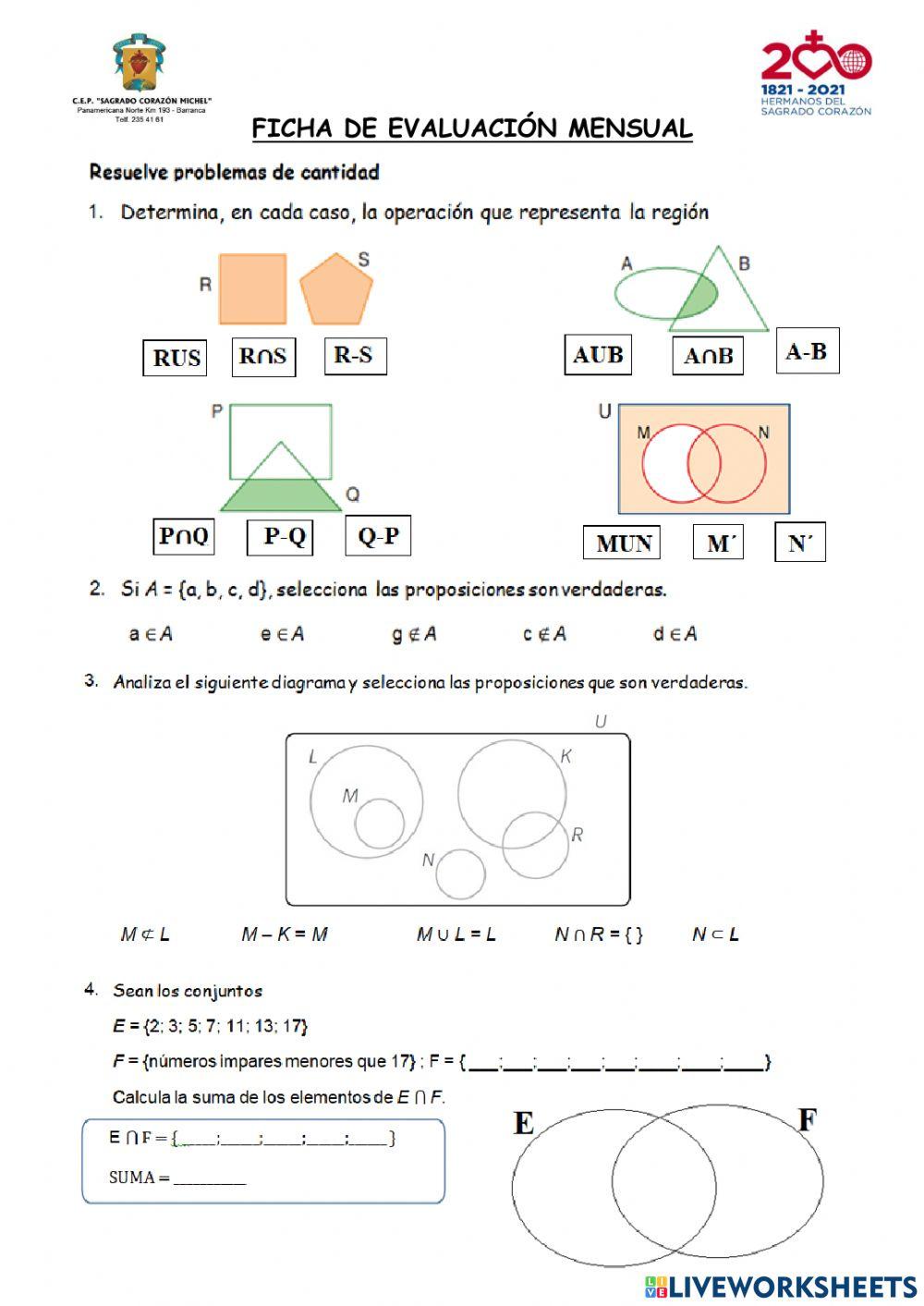 Evaluación de UNIDAD 1