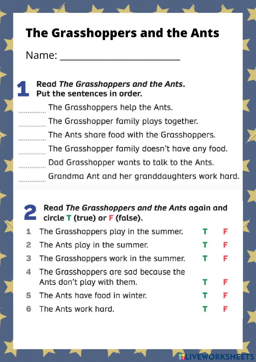 The Grasshopper and the Ant