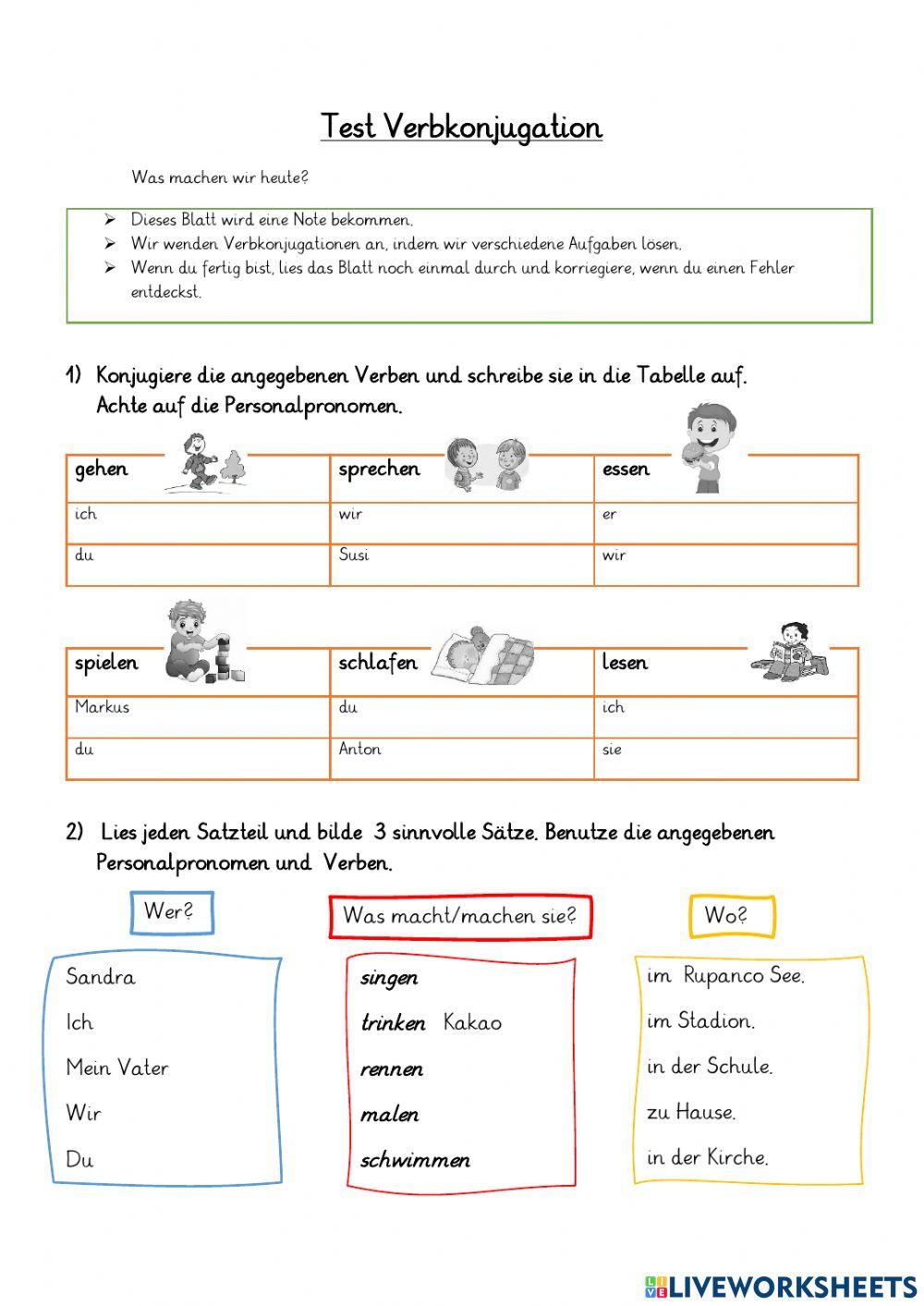 Test Verbkonjugation