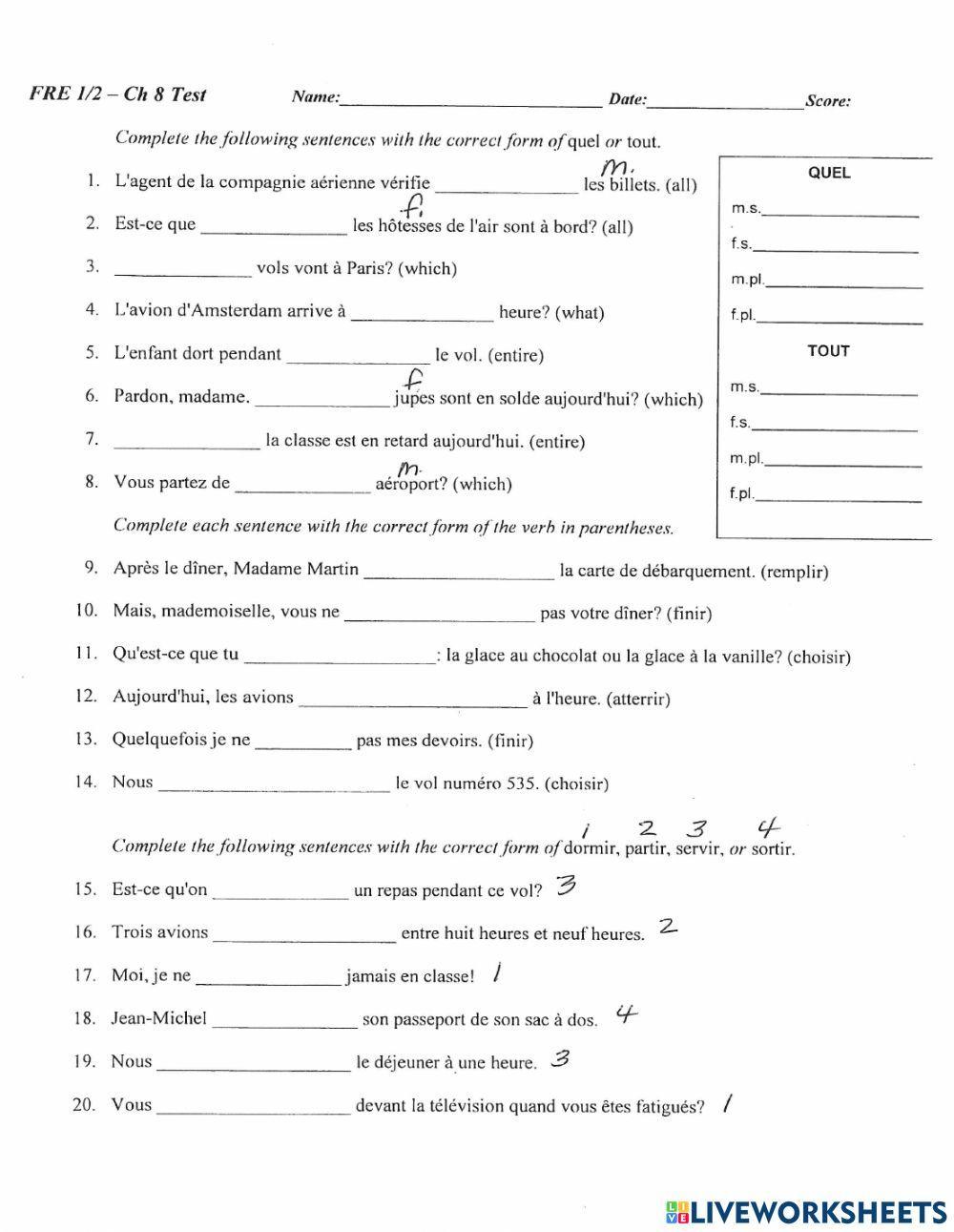 F1.8 Grammar Assessment