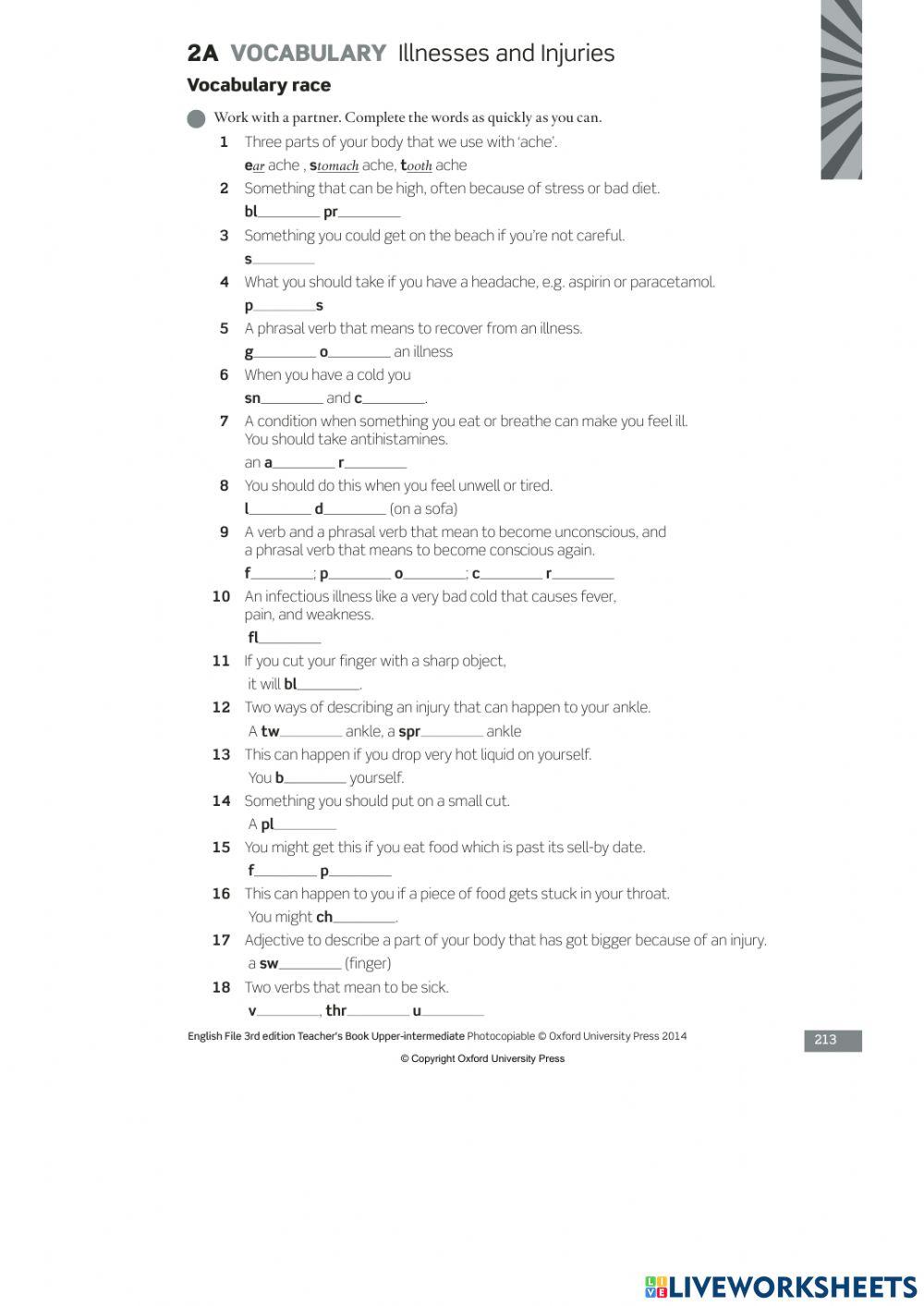 6540220 | EF Upper intermediate 2A Vocabulary