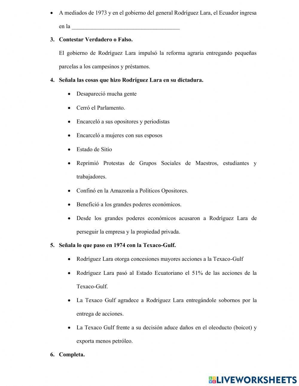 Militarismo en el Ecuador y el Retorno a la democracia.