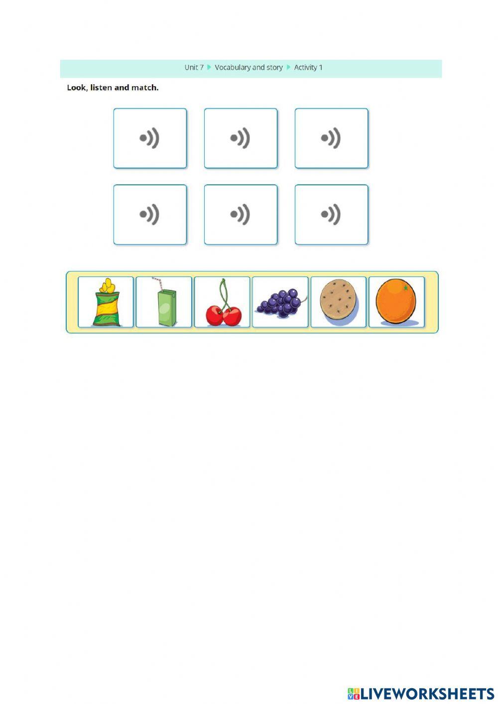 Unit 7 - online practice - vocabulary and story - act 1