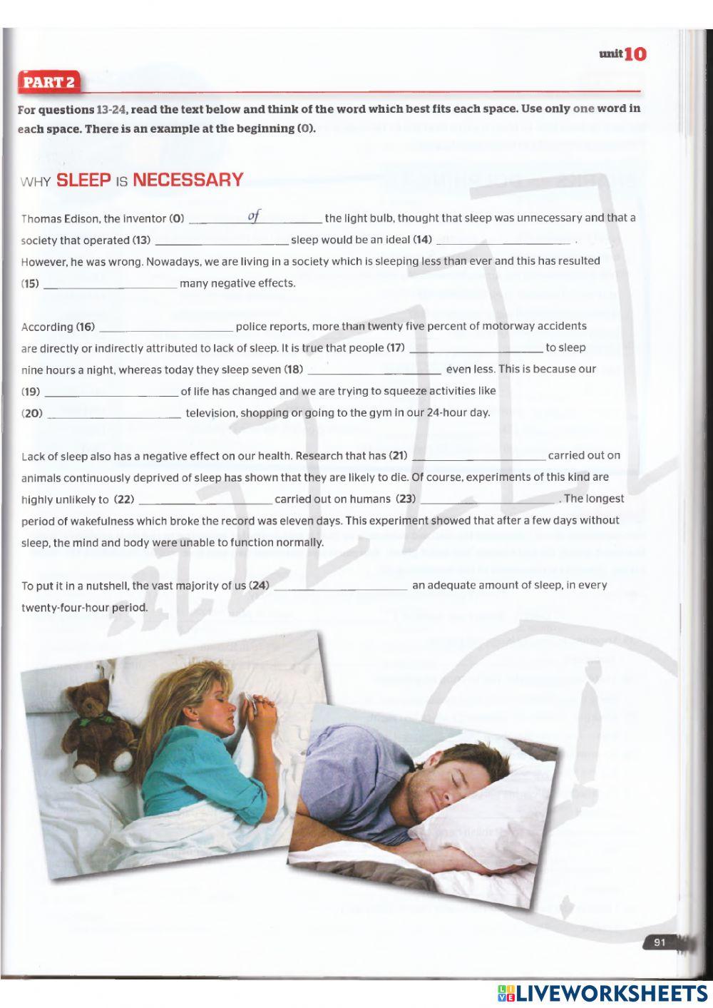 Use of English B2 - Units 10 and 11