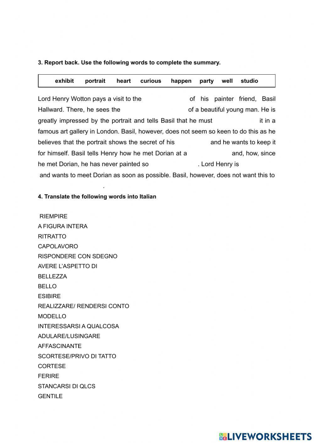 The picture of dorian gray 1