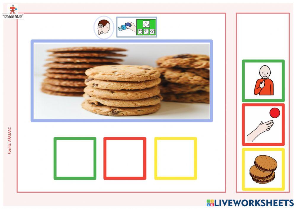 Ordena frase quiero galletas