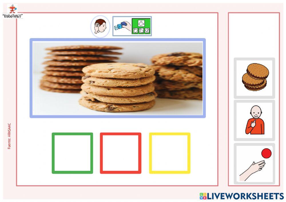 Ordena frase quiero galletas