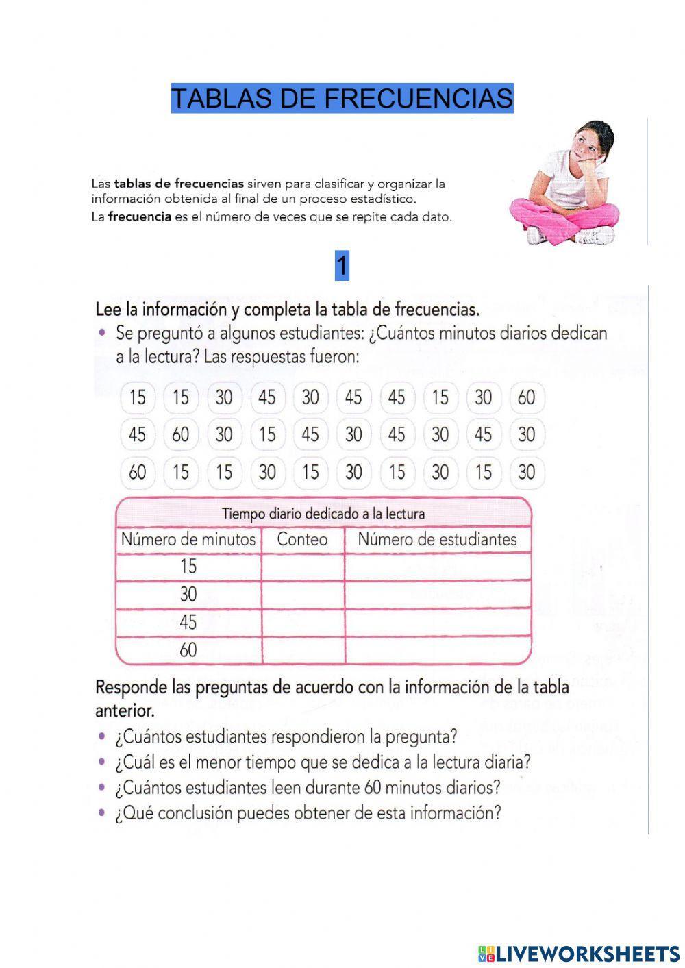 Tablas de frecuencia