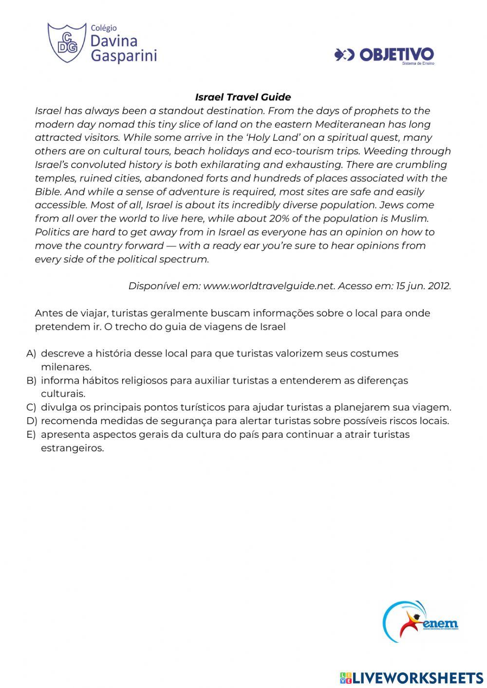 English practice 4 enem