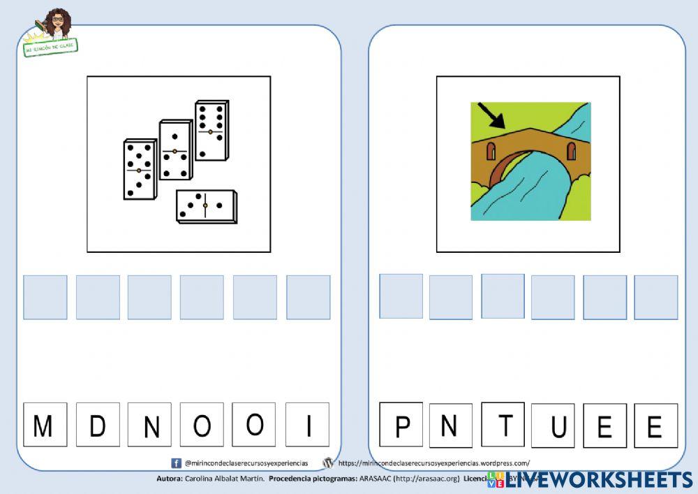 Peine, domino, puente