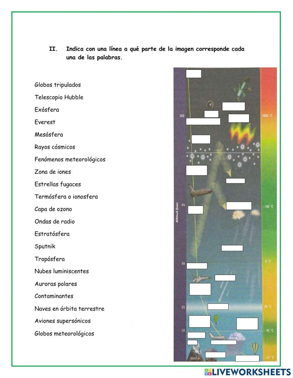 Litósfera - Hidrósfera - Atmósfera