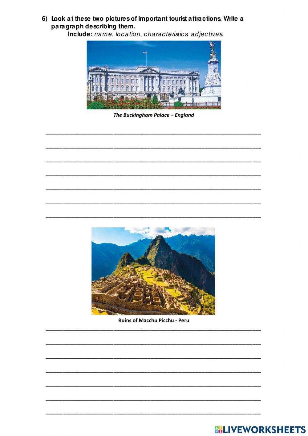 Describing Places - Adjectives + Listening 