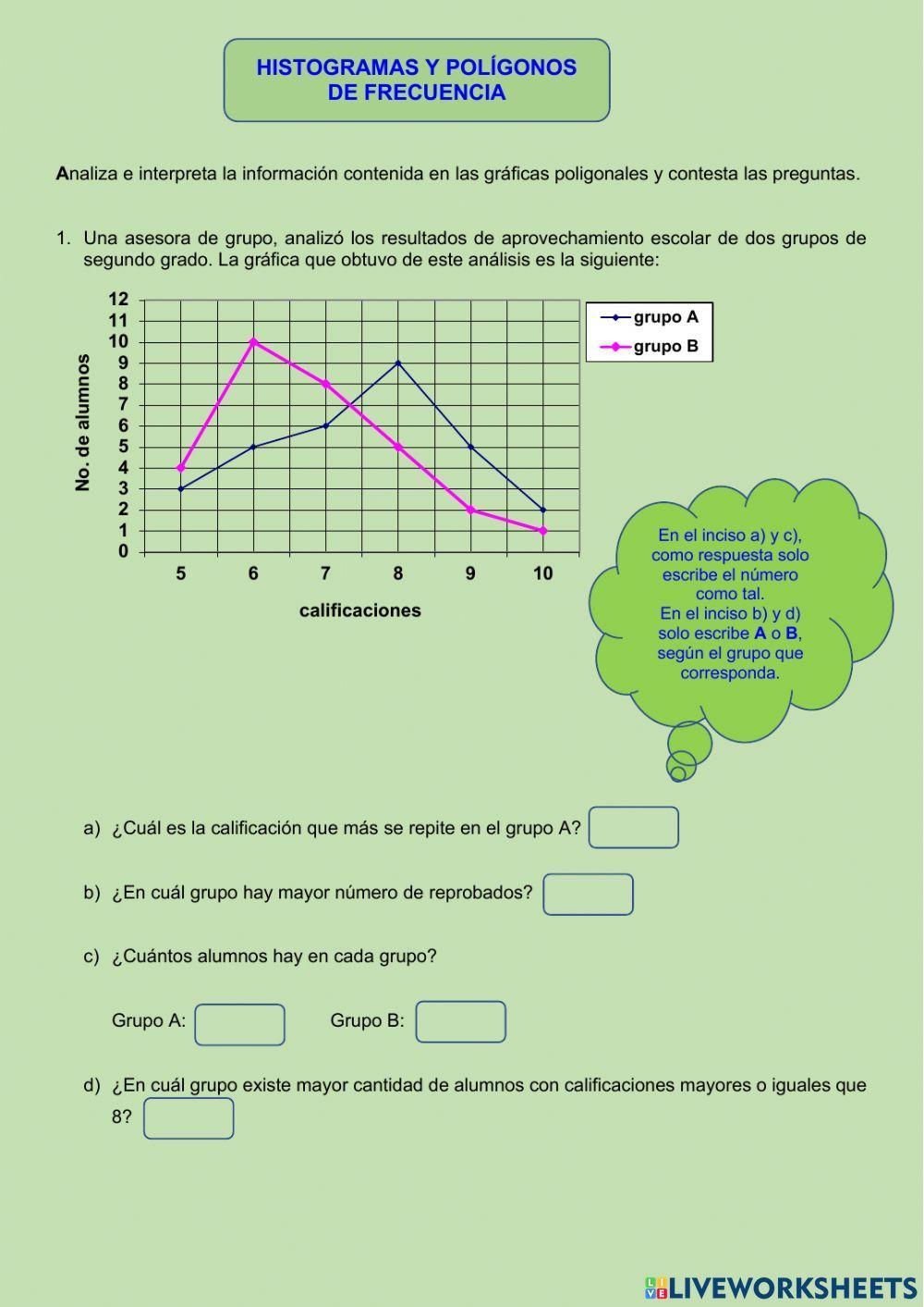 HISTOGRAMAS Y POLÍGONOS DE FRECUENCIA