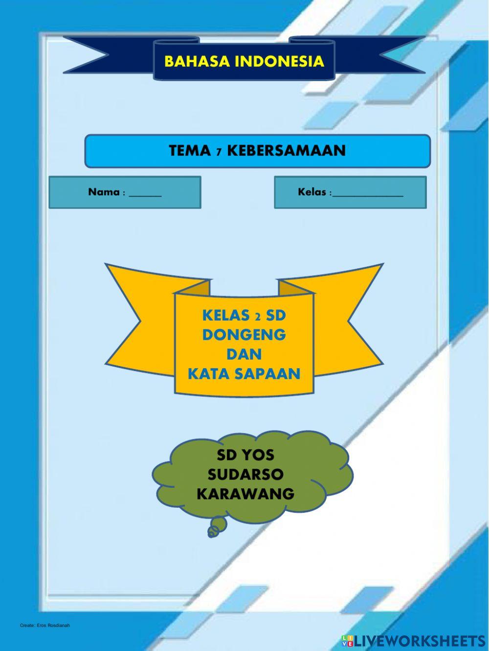 Dongeng dan Kata Sapaan