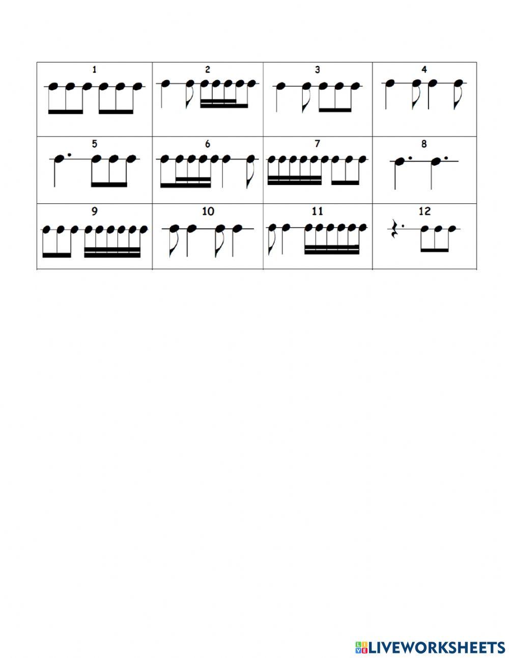 Dictado compás compuesto nivel 1