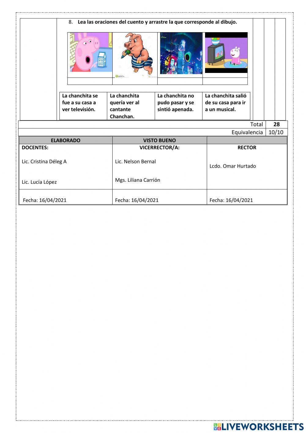 Evalución 4 parcial
